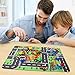 Construction Vehicle Toys with Play Mat, 6 Construction Trucks, 3 Road Signs, 14