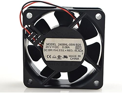 MEOLY Meglev Fan Cooling Fan 2408NL-05W-B20 DC Brushless Fan 24V 0.06A 2 Wire Connector Graphics Card Fan 606020mm