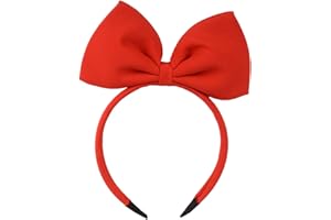 HoveBeaty Hair Band Bow Headbands Headdress for Women and Girls, Perfect Hair Accessories for Party and Cosplay (Red)