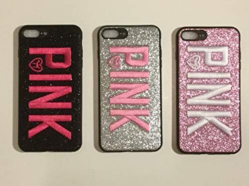 Sole Goodies Compatible iPhone 6 7 8 X Case Protective Durable Slim Fit TPU Case/Cover/Bumper/Skin/Cushion/Pink/Victoria/Dog/Secret (Silver 6 Plus / 6s Plus)