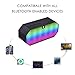 Portable Bluetooth Speaker Wireless Speaker Small Changing MP3 Player LED Light Hands Free Calling Mic 6 Play Hour 1200mAh Battery FM Radio, Micro TF SD Card, USB Input, Dual 3W Audio Driver –Black