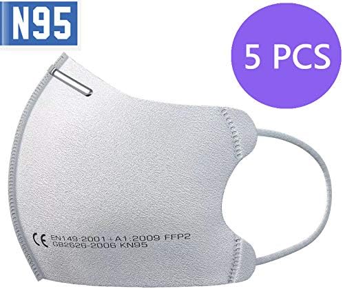 Mbuynow Protection Mask with Ziplock Packing, 3 - Ply Breathing Protection Mask for Mens, Women and Adults, Pack of (5) - UK Stock