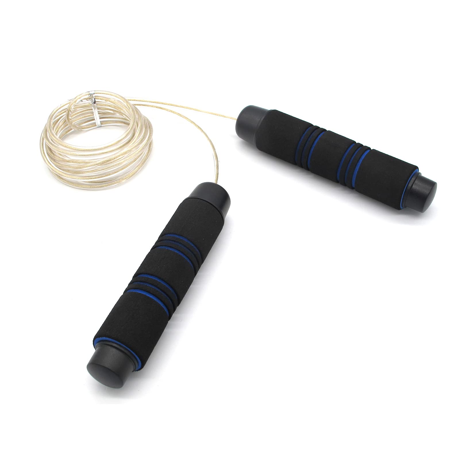 NX Duxiner Skipping Rope Adult Fitness, Jump rope for Men Women Lady Home Gym Outdoors Training Fitness Aerobic Exercise, Adjustable Anti-Slip Foam Handle Ergonomically Design Tangle-Free Cable