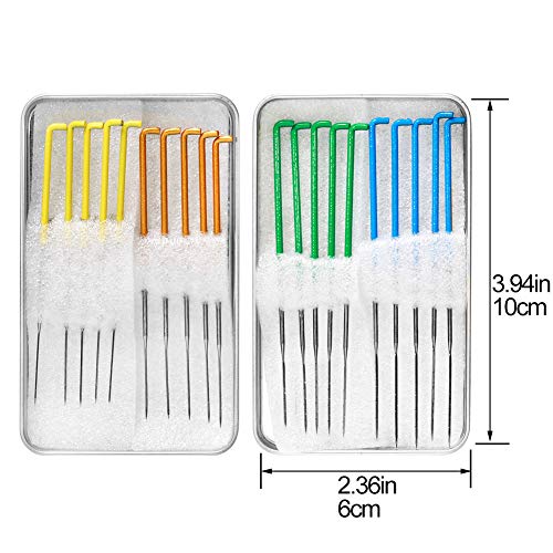 20PCS Felting Needles,Felting Supplies Colourful Wool Felting Needles Tool Kit with 2 Types Needles Star Point Felting Needles and Triangular Needles