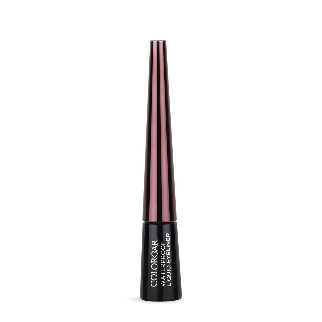 Colorbar Waterproof Liquid Eyeliner, Black, Long-lasting, Smudge-Free, Fast Drying, Paraben-free, Suitable for Sensitive Eyes