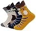 AnVei-Nao Womens Girls Cartoon Cute Cat Pattern Cotton Soft Crew Socks 4 Pairs Long