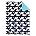 Nautica Kids Set Sail Nautical/Whale/Anchor Super Soft Double Sided Baby Blanket, Navy, Aqua, White