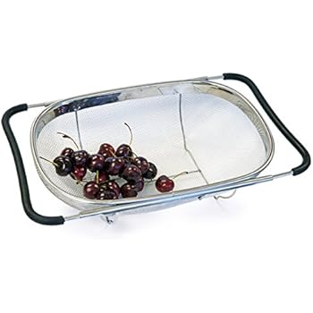 Culina Strainer Over-the-sink Oval, Stainless Steel Fine Mesh Expandable