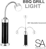 SA Products BBQ Grill Light Set 2 - 9 LED Magnetic Base 360° Adjustable Battery view 3