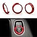 Thor-Inst 1 PC Start Stop Button Ring Push Button Ignition Switch Decor Frame Cover Trim Sticker for BMW 1 2 3/GT3 4 New X1 Series F30 316i 320i 328i F20 116i 118i (Red)