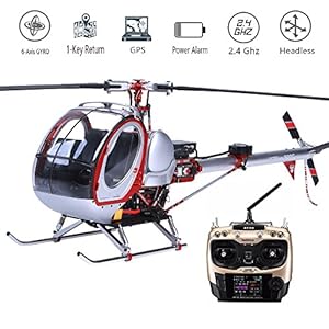 Scale Huges 300C Smart Drone 6CH RC Helicopter with GPS, Full Metal 450L Heli 6CH 3D 6-axis-Gyro Flybarless GPS RC Helicopter RTF 2.4GHZ