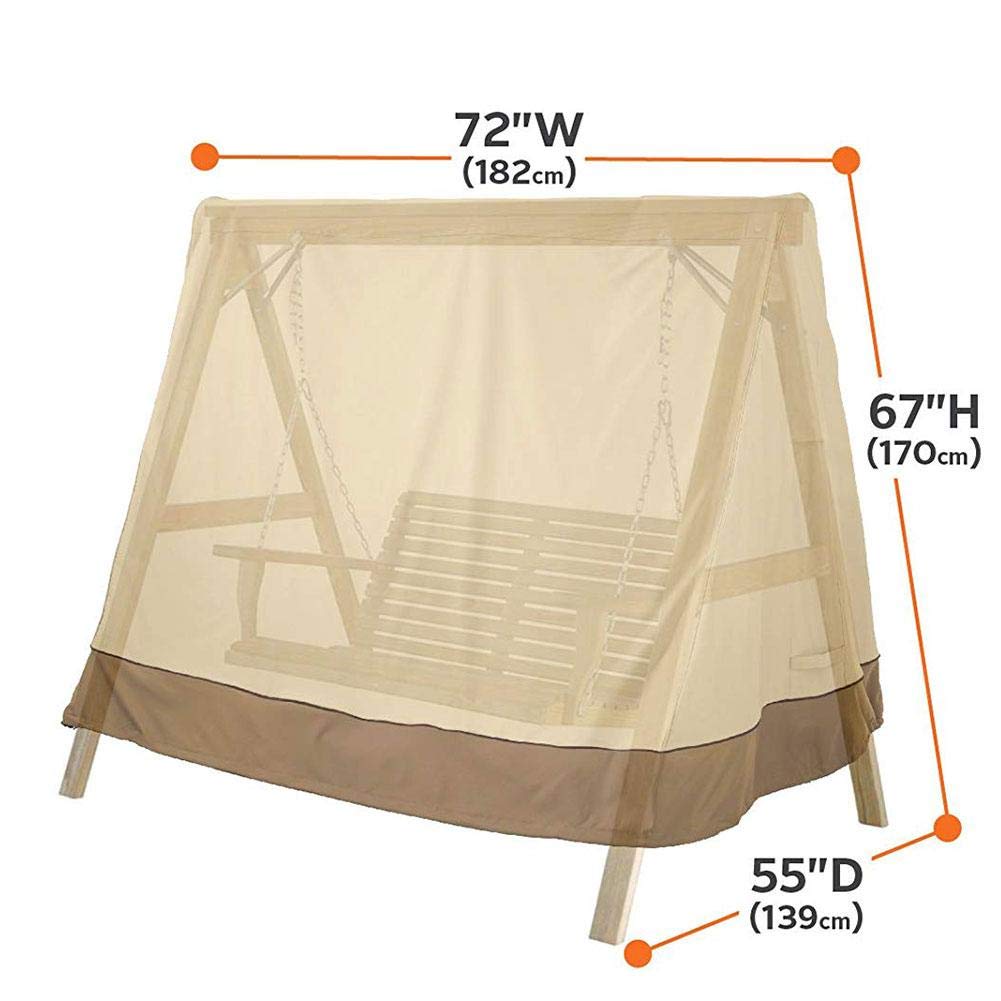DonLucancy Cubierta De Columpio para Patio Exterior 3 Hamacas De Tres
