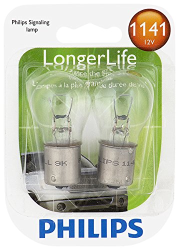 Philips 1141 LongerLife Miniature Bulb, 2 Pack