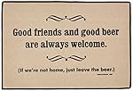 High Cotton Good Friends Good Beer Mat
