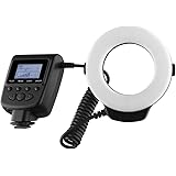 Digital Nc 48 Macro LED Ring Light & Ring Flash with LCD Display Compatible with Nikon, Canon, Sony, Panasonic, Leica, Fujifi
