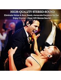 Auriculares inalámbricos ELIPHONIC Bluetooth V5.0 Mini en auriculares 3D estéreo de sonido, auriculares deportivos a prueba de sudor micrófono y funda de carga, manos libres cancelación de ruido auriculares para teléfono inteligente