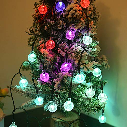 SUPSOO Solar String Light 20ft 40 LED Crystal Ball Waterproof String Lights Solar Powered Lighting for 8 Modes Lighting… 6 SUPSOO Solar String Light 20ft 40 LED Crystal Ball Waterproof String Lights Solar Powered Lighting for 8 Modes Lighting… - Image 5