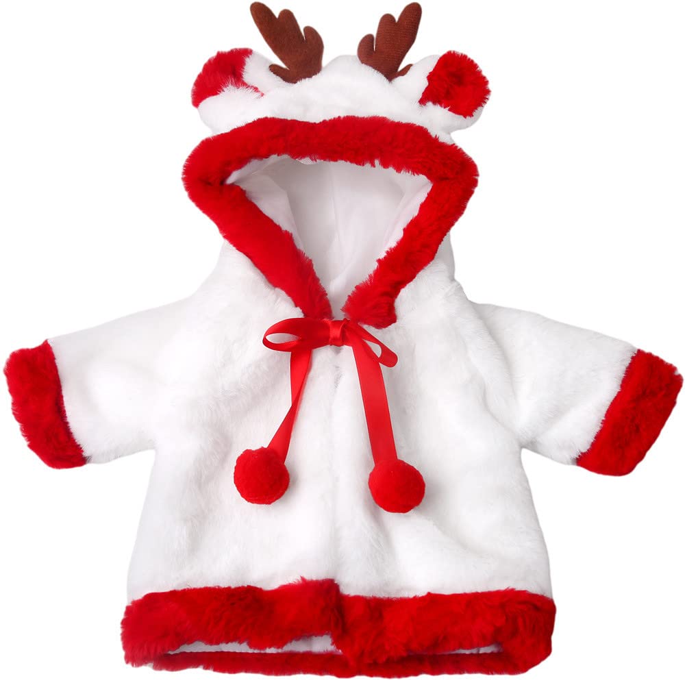 DUORUIMI Doll Clothes Winter Christmas Cloak Coat Plush for American Girl Doll 18 inch