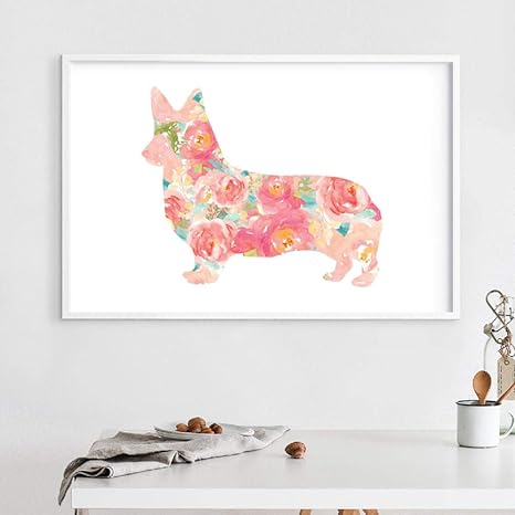 Amazon コーギーペットの肖像画水彩花キャンバスポスター保育園壁アートプリント絵画コーギー子犬犬画像ホームベビールームの装飾 50 70センチロールキャンバス ウォールステッカー オンライン通販 Amazon コーギーペットの肖像画水彩花キャンバスポスター保育園壁アートプリント絵画コーギー子犬犬画像ホームベビールームの装飾 50 70センチロールキャンバス ウォールステッカー オンライン通販
