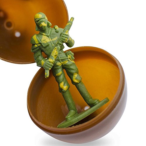 Set of 12 Toy Army Men Soldiers Plastic Easter Eggs