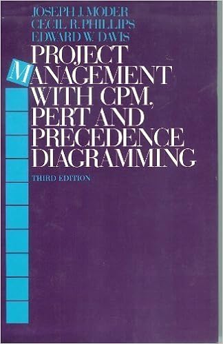 Project Management With Cpm Pert And Precedence Diagramming By Joseph J Moder 19 06 03 Amazon Com Books