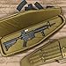 CrispyBear Tactical Scoped Rifle Case: Military AR15 Gun Holder with 3D Protection, MOLLE System, Plus Universal Cleaning Kit with Ear Plugs - Holiday Deals