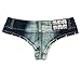 Yollmart Women's Low Rise Mini Denim Shorts Thong Cheeky Jeans Shorts