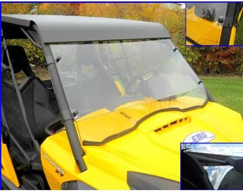 Extreme Metal Products EMP-10912 Hardcoated Cooter Brown Full Windshield For 2011 Can-Am Commander