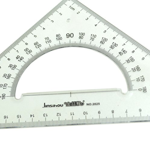 BronaGrand Large Triangle Ruler Square Set, 30/ 60 and 45/ 90 Degrees, Set of 2