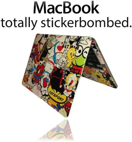 All Star Stickerbomb skin kit for 15" macbook pro 2009 onwards wrap decal protector