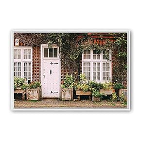 Framed Canvas Wall Art Rural Landscape Photography Canvas Prints Home Artwork Decoration for Living Room,Bedroom - 24x36 inches
