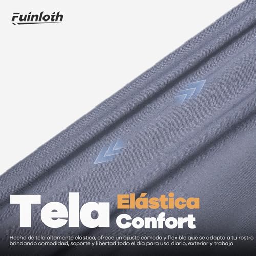 fuinloth Multifunctional Tubular Scarf with UV Protection, Breathable Microfibre, Lightweight Neck Gaiter for Adult Motorcycle Running