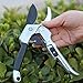 Anvil Pruning Shears 8 inch Ratchet Hand Pruners Clippers,Trim Shear with SK-5 Steel Blade,3/4 Inch Cutting Capacity Tree Trimmer Secateurs for Gardening Hedge Grassthumb 3