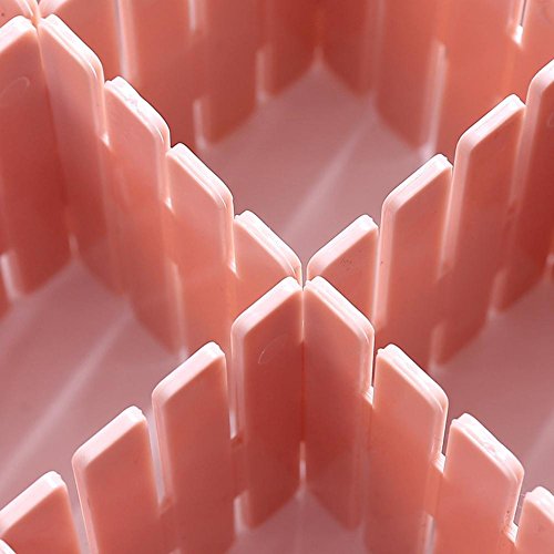 WXLAA 4PCS Pack Drawer Divider Colorful Home Grid Storage DIY Household Organizer White