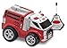 Kid Galaxy Squeezable Remote Control Fire Truck. RC Toy for Preschool Kids Ages 2 and Up, Red