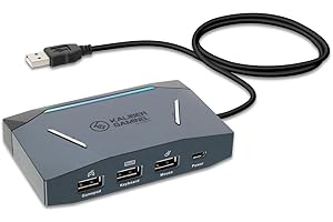 IOGEAR KeyMander 2 Keyboard/Mouse Adapter Plus Controller Crossover, PS4, Xbox Series X/S, Xbox One, Nintendo Switch, GE1337P2, FPS, mouse control