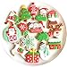 Gizhome Christmas Cookie Cutters - 16 Pcs Xmas Cookie Cutter Set Holiday Cookies Molds Stainless Steel Cookie Molds for Baking - Christmas Tree, Christmas Hat, Santa Claus, Deer, Bell, Gloves, Socks