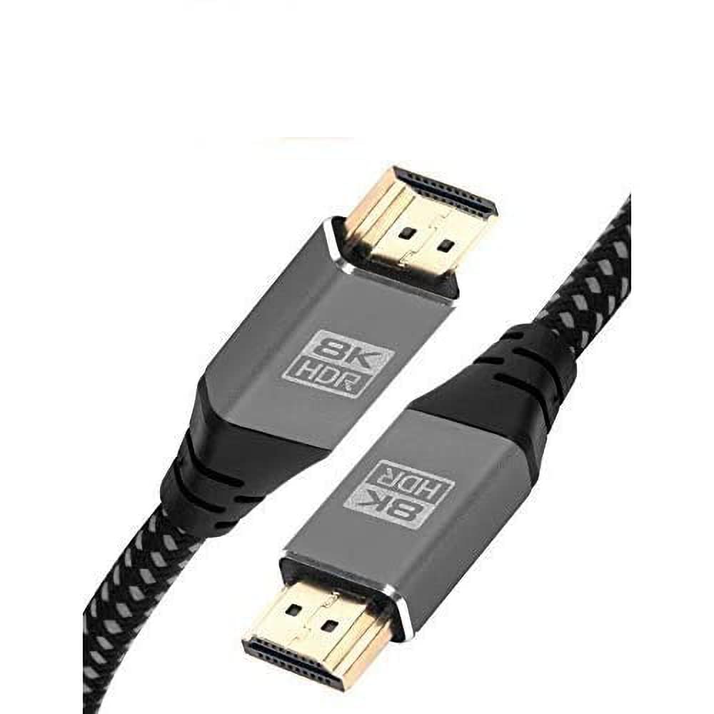 IBRA 2.1 HDMI Cable 8K Ultra High-Speed 48Gbps Lead | Supports 8K@60HZ, 4K@120HZ, 4320p, Compatible with Fire TV, 3D Support, Ethernet Function, 8K UHD, 3D-Xbox PlayStation PS3 PS4 PC etc- 1.5M