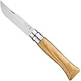 OPINEL No.06-No.09 Premium Woods, Stainless Steel Folding Pocket Knife, Made in France (No.09/Oak)