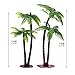 Uspeedy 18 Pieces Palm Tree with Coconuts Cake Topper Coconuts Tree Cupcake Topper for Cake Decorations or Building Model Landscape (6 Pcs/3 Size)