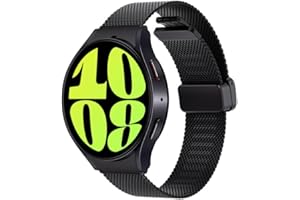 SAMSUNG Galaxy Watch 6 Bespoke Edition 44mm Exclusive Bluetooth Smartwatch, Health, Fitness, Sleep Tracker, Heart Rate Monitor, Sapphire Crystal Glass, US Version, Graphite Band, Milanese Black