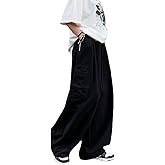 Gothic Harajuku Cargo Pants Y2K Women Wide Leg Joggers Hippie Streetwear Loose Baggy Trousers