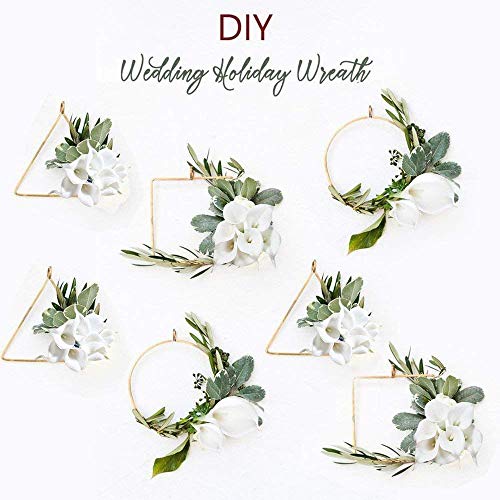 20Pcs Calla Lily Fake White Flowers Wedding Bouquet Artificial Real