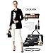 Soperwillton Women Handbag Top Handle Satchel Shoulder Tote Bag Purse Set 4PCS
