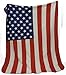 B&F Super Soft Fleece US Flag Throw Blanket