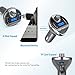 Criacr Bluetooth FM Transmitter for Car, Wireless FM Transmitter Radio Adapter Car Kit, Universal Car Charger with Dual USB Charging Ports, Hands Free Calling for All Smartphones.(Grey)