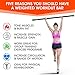 Yes4All Weighted Workout Bar – Weight Available: 5, 8, 10, 12, 15, 20, 25, 30 lbs (Multi Color) – Comfort in Use with Padded Foam Surface