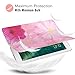 MoKo Case Fit 2018/2017 iPad 9.7 6th/5th Generation - Slim Lightweight Smart Shell Stand Cover with Translucent Frosted Back Protector Fit Apple iPad 9.7 Inch 2018/2017, Coreopsis(Auto Wake/Sleep)