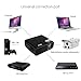 iRULU BL20 Mini Video Projector LED Projector Support 1080P Video Dual HDMI Ports for Laptop TV Computer HD Home Cinema Theater Projector