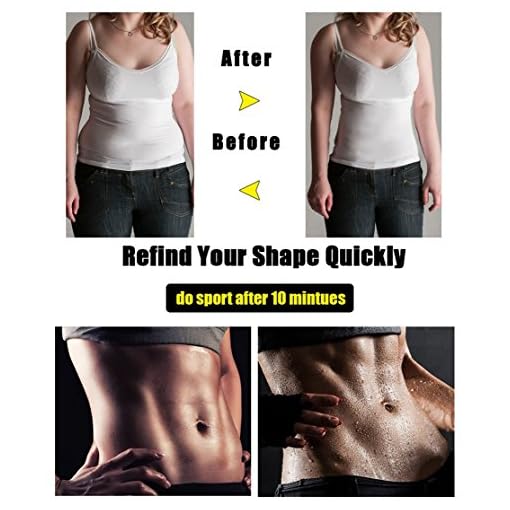 Eleady Womens workout Waist Trimmer Hot Sweat Slimming Neoprene Shirt Vest Body Shapers - Image 6